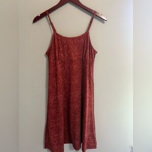 PrAna Rust Red Floral Printed Athletic Dress